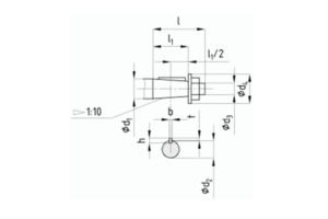 Присоединительные размеры концов выходных валов