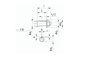 Присоединительные размеры концов выходных валов
