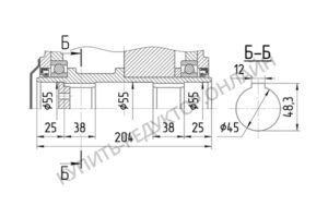 Присоединительные размеры концов выходных валов
