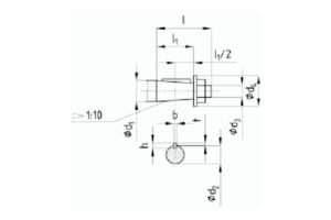 Присоединительные размеры концов выходных валов