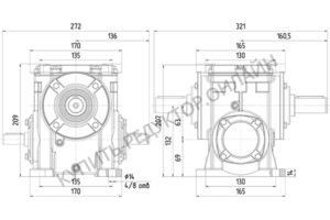 Габаритные и присоединительные размеры