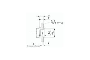Присоединительные размеры концов выходных валов