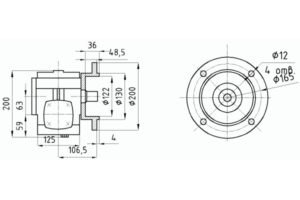 Габаритные и присоединительные размеры