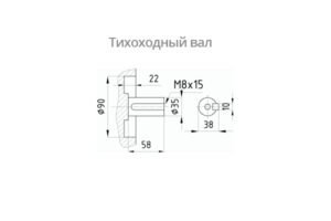 Присоединительные размеры концов выходных валов