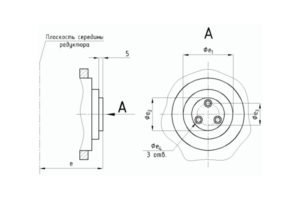 Присоединительные размеры концов выходных валов