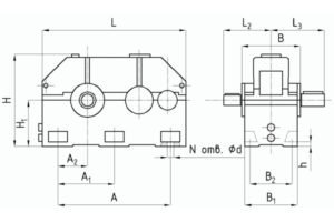 Габаритные и присоединительные размеры