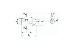 Присоединительные размеры концов выходных валов
