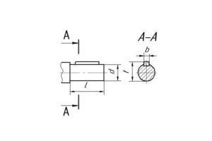 Присоединительные размеры концов выходных валов