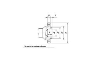 Присоединительные размеры концов выходных валов