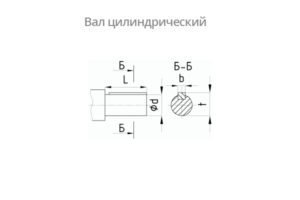 Присоединительные размеры концов выходных валов