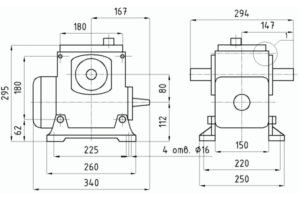 Габаритные и присоединительные размеры