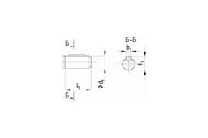 Присоединительные размеры концов выходных валов