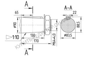 Присоединительные размеры концов выходных валов