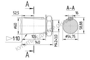 Присоединительные размеры концов выходных валов