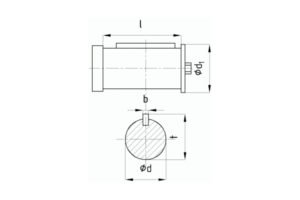 Присоединительные размеры концов выходных валов