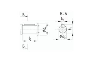 Присоединительные размеры концов выходных валов