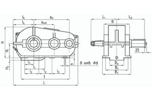 Габаритные и присоединительные размеры