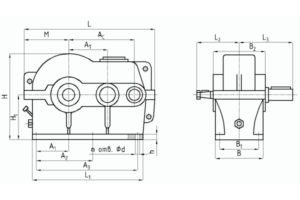 Габаритные и присоединительные размеры