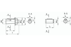 Присоединительные размеры концов выходных валов