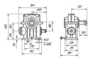 Габаритные и присоединительные размеры