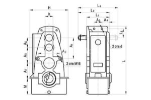 Габаритные и присоединительные размеры