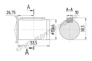 Присоединительные размеры концов выходных валов