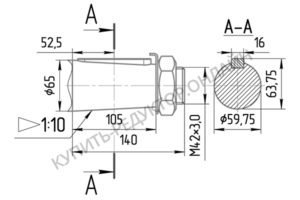 Присоединительные размеры концов выходных валов